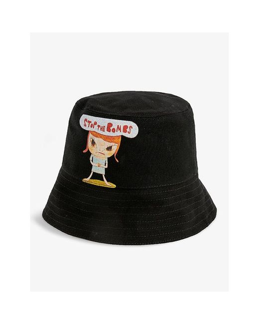 Stella McCartney Yoshitomo Nara X Graphic-print Cotton-blend Bucket Hat ...
