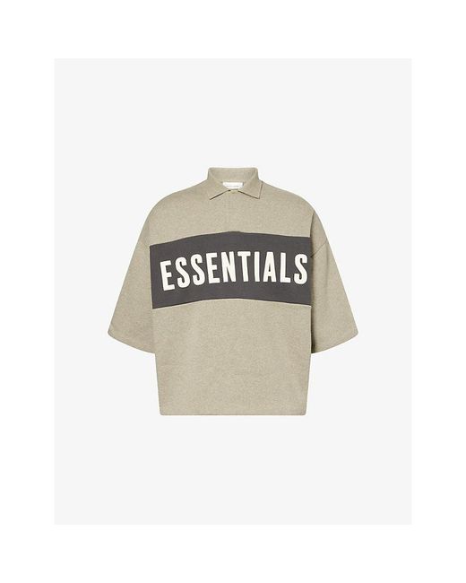 Fear Of God Multicolor Panelled Crop Cotton-Jersey Polo Top for men