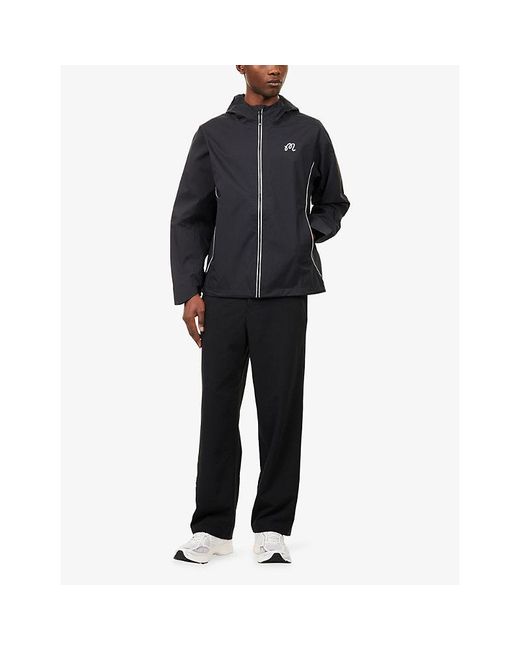 Malbon Blue Cloud Burst Nylon Jacket for men