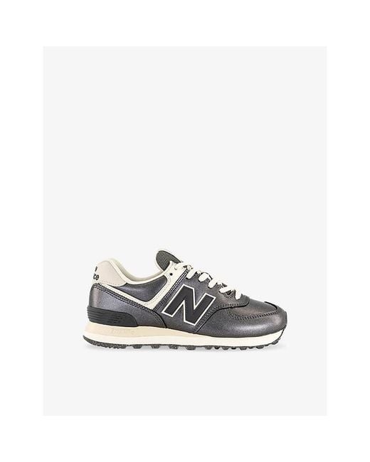 New Balance Multicolor 574 Leather Trainers
