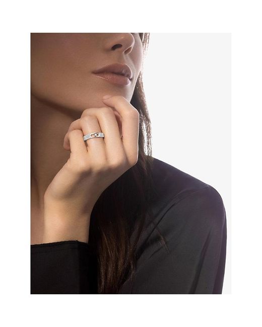 Messika White Move Joaillerie Pave 18Ct And 0.49Ct Diamond Wedding Ring