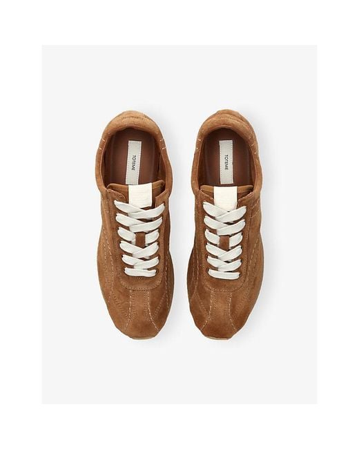 Totême Brown Flex Suede Trainers
