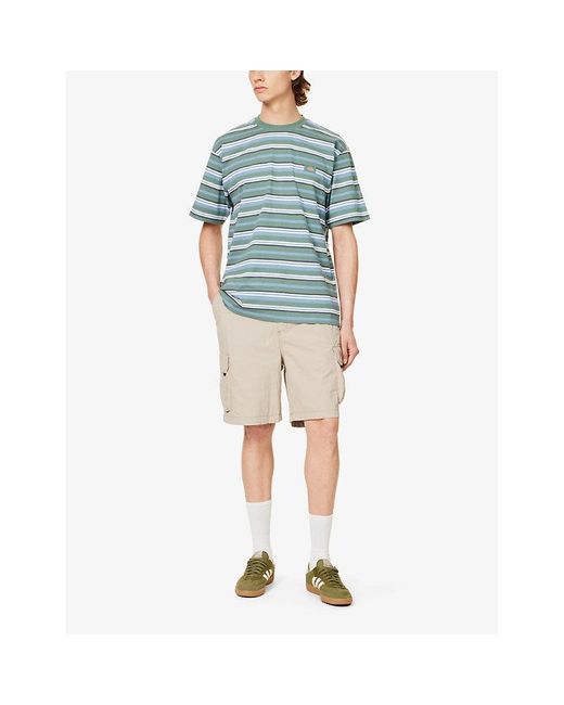 Dickies Blue Glade Spring Striped Cotton-jersey T-shirt for men