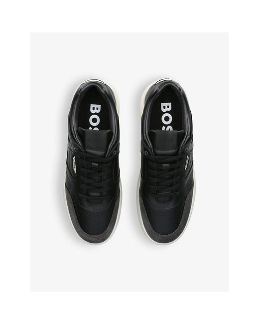 Boss Black Baltimore Tennis Leather Low-top Trainers for men