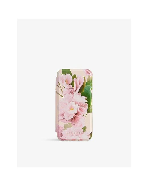 Ted Baker Pink Liriam Floral-print Iphone 14 Pro Max Phone Case