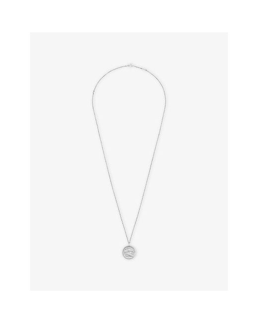 Van Cleef & Arpels White Zodiaque Medal Pisces Rhodium-Plated 18Ct- Pendant