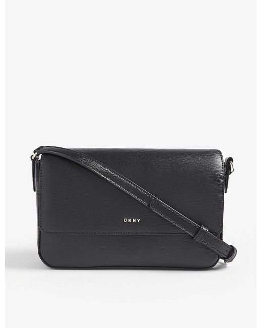 DKNY Bryant Leather Cross-body Bag in Black | Lyst