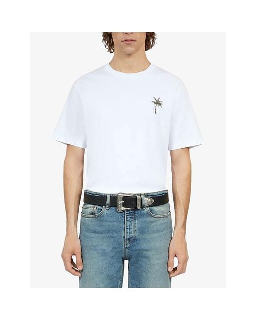 The Kooples Black Wide Leather Belt