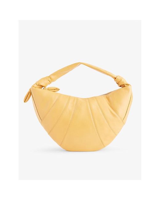 Lemaire Metallic Fortune Croissant Leather Cross-body Bag