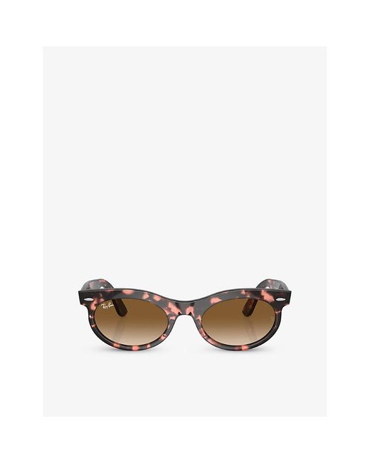 Ray-Ban Multicolor Rb2242 Wayfarer Oval-frame Acetate Sunglasses