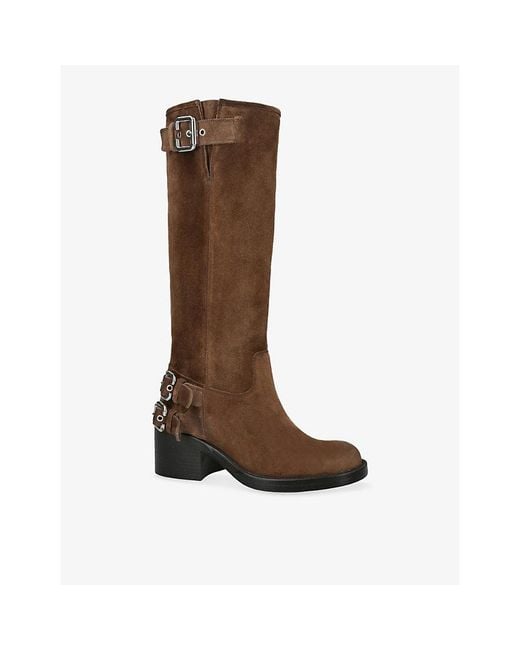 Chloé Brown Dakota Suede Knee-High Boots