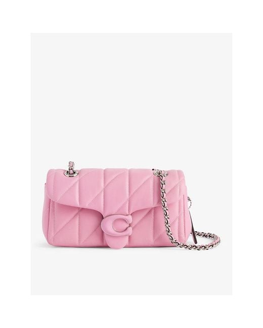 COACH Pink Tabby Leather Shoulder Bag