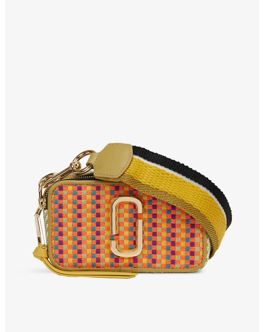 Marc Jacobs Snapshot Cottonblend Crossbody Bag in Orange Lyst