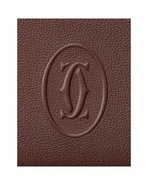Cartier Brown Must De Leather Card Holder