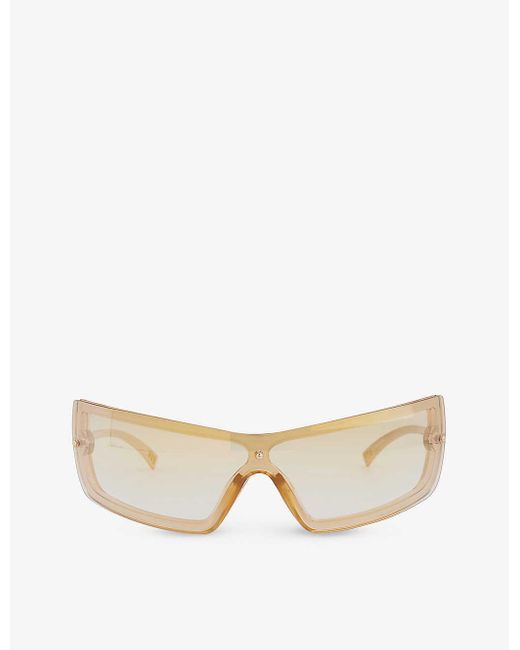 Le Specs Natural The Bodyguard Rectangle-frame Polyethylene Sunglasses