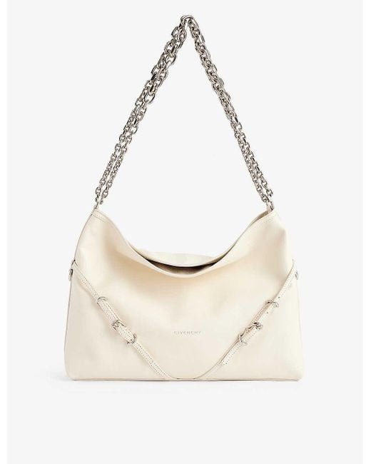 Givenchy White Voyou Leather Shoulder Bag