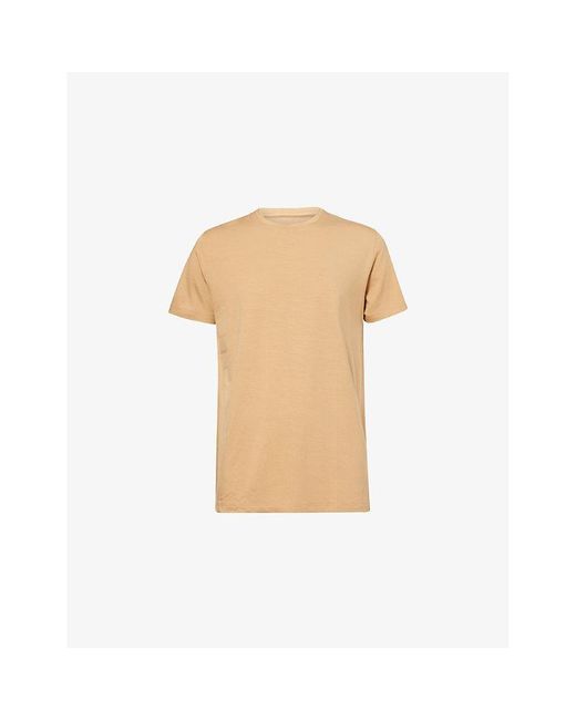 Derek Rose Natural Basel Crewneck Stretch-Modal T-Shirt for men