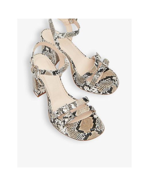Whistles White Addie Limited-edition Heeled Leather Sandals