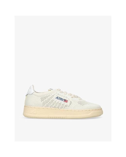 Autry Natural Easeknit Panelled Mesh Low-top Trainers