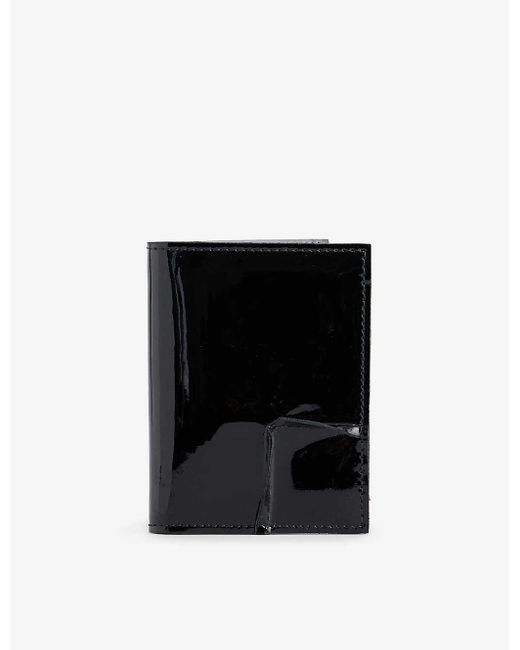 Comme des Garçons Black Exposed-seam Leather Wallet