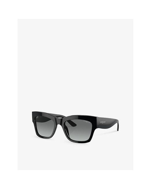 Vogue Black Vo5524s Pillow-frame Acetate Sunglasses