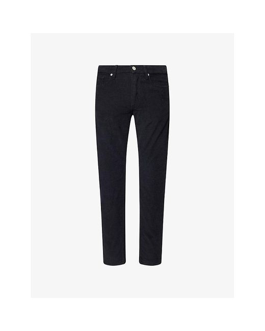 FRAME Blue L'Homme Slim-Leg Corduroy Trousers for men