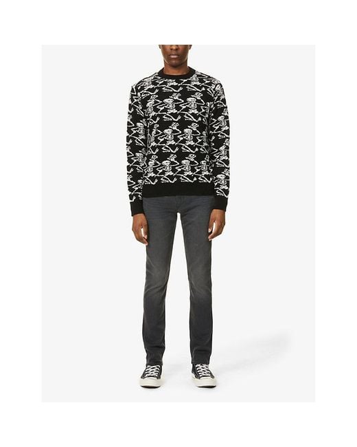 PAIGE Gray Transcend Lennox 32-Inch Slim Jeans for men