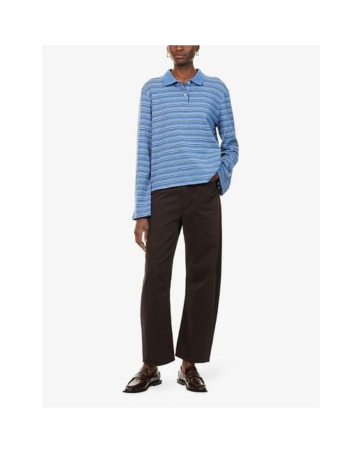 Citizens of Humanity Brown Miro Wide-Leg Denim Jeans