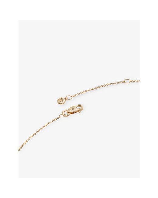 Monica Vinader White Super Fine 14Ct- Chain Necklace