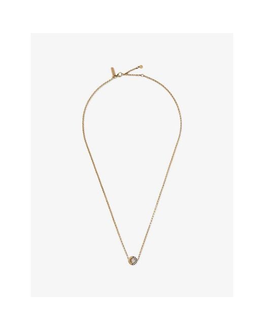 La Maison Du Couturier Metallic Skydiamond Crescent 18Ct And 0.21Ct Lab-Grown Diamond Pendant Necklace