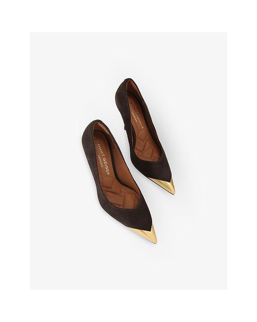 Kurt Geiger Multicolor Regent Heeled Faux-Leather Courts