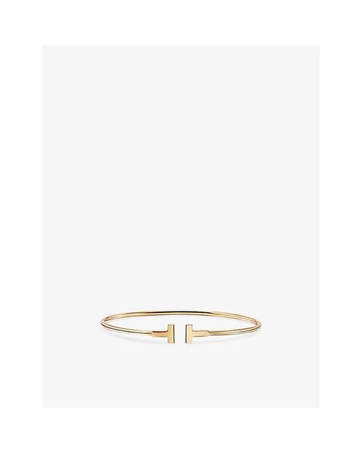 Tiffany & Co White Tiffany T Narrow Wire Bracelet