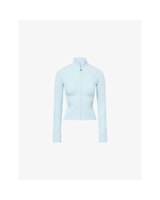 lululemon athletica Blue Define Nulu Cropped Stretch-Woven Jacket