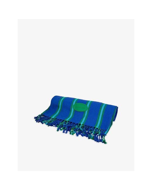 Havaianas Blue Pareo Striped Cotton Beach Towel