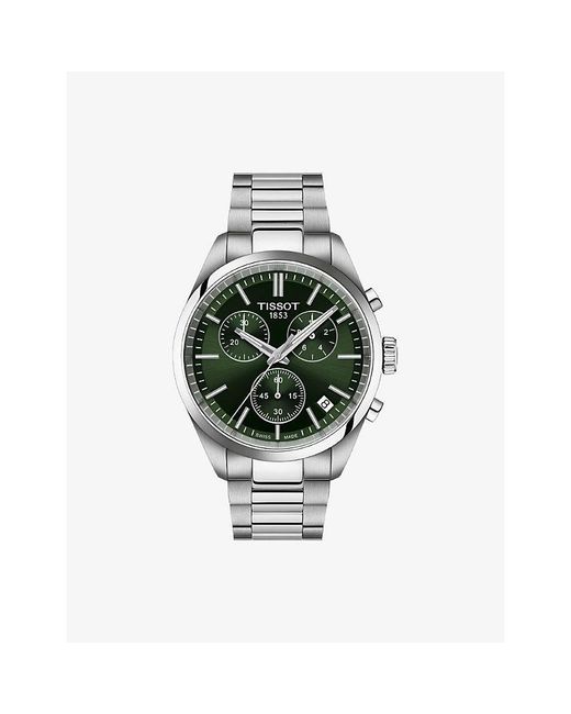 Tissot Green T150.417.11.091.00 Pr 100 Chronograph Stainless Steel Quartz Watch