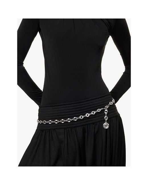 DEHANCHE White Elysées Metal Chain Belt