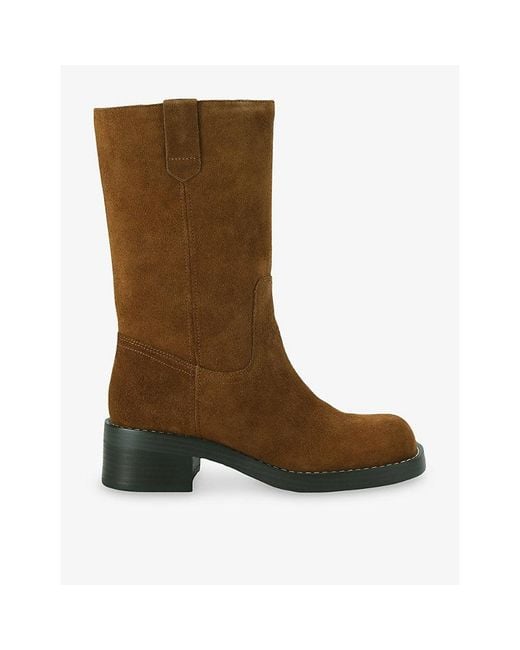 KG by Kurt Geiger Brown Stint Suede Boots