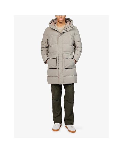 Arne Mens Gray Long Parka For Men Cold Weather Protection With Warmth Durable Construction And Handy Pockets