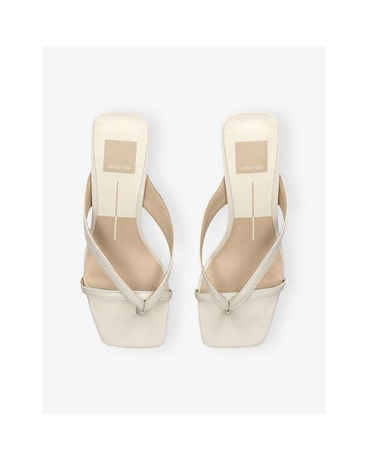 Dolce Vita Metallic Brevel 099 Leather Heeled Sandals