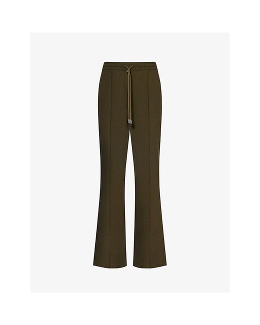 J.W. Anderson Green Straight-leg Mid-rise Wool-blend Trousers