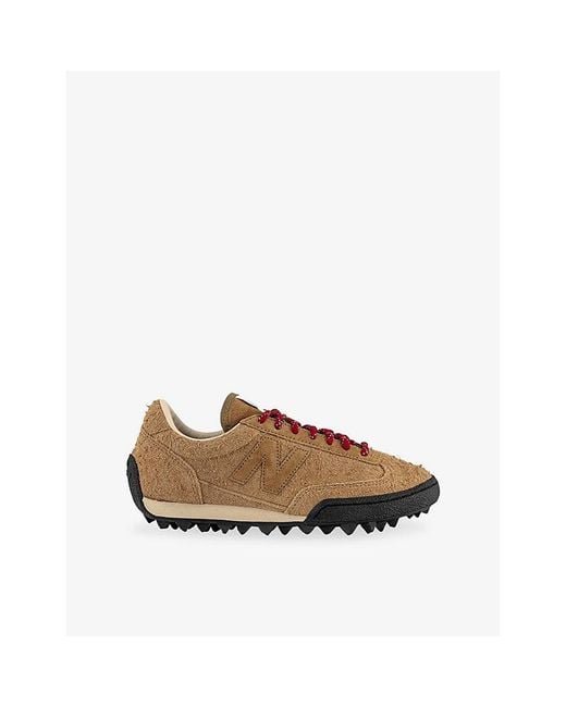 New Balance Brown Gator Run Suede Trainers for men
