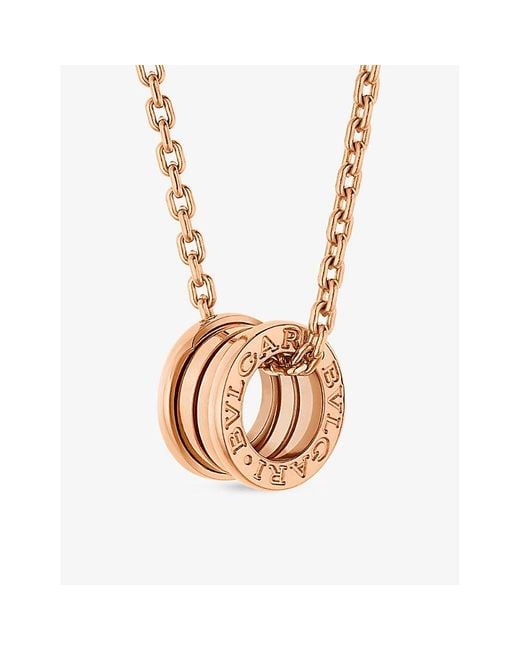 BVLGARI White B.Zero1 18Ct Rose- Pendant Necklace