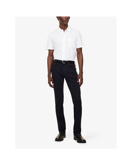 PAIGE Blue Federal Slim Straight-Leg Stretch-Denim Jeans for men