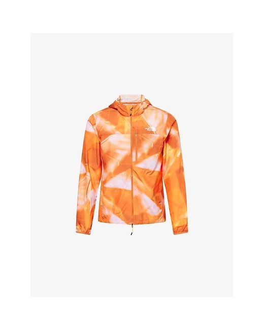 The North Face Orange Higher Run Wind Relaxed-Fit Waterproof Jacket for men