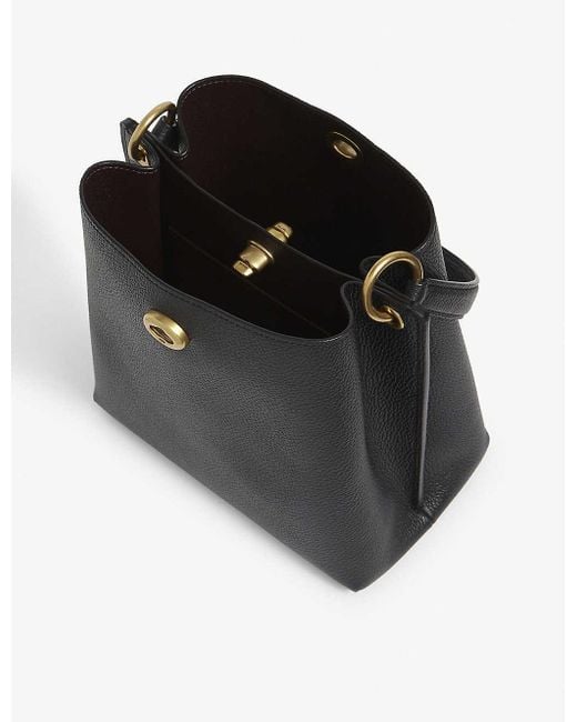 coach charlie bucket bag black