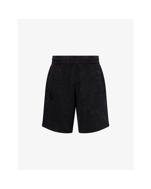 KTZ Black New York Yankees Mlb Cotton-Jersey Shorts for men