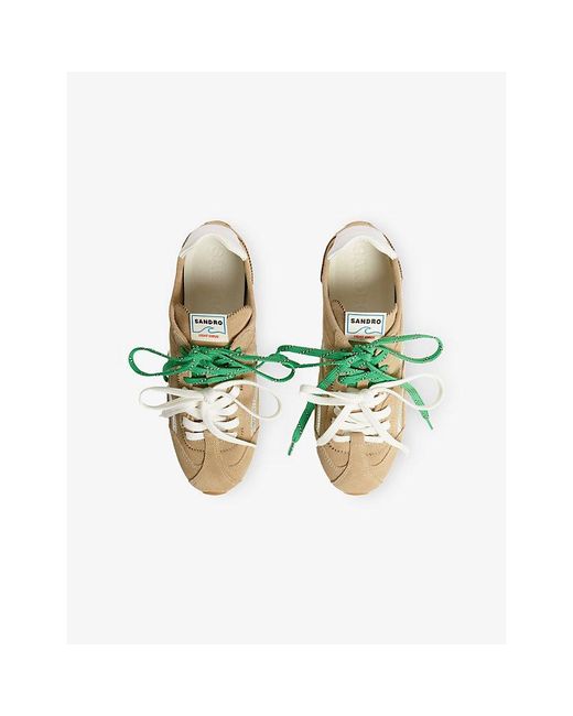 Sandro Natural Suede Trainers