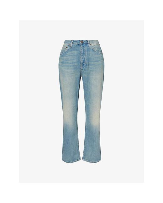 Nudie Jeans Blue Tuff Tony Straight-Leg Denim Jeans for men