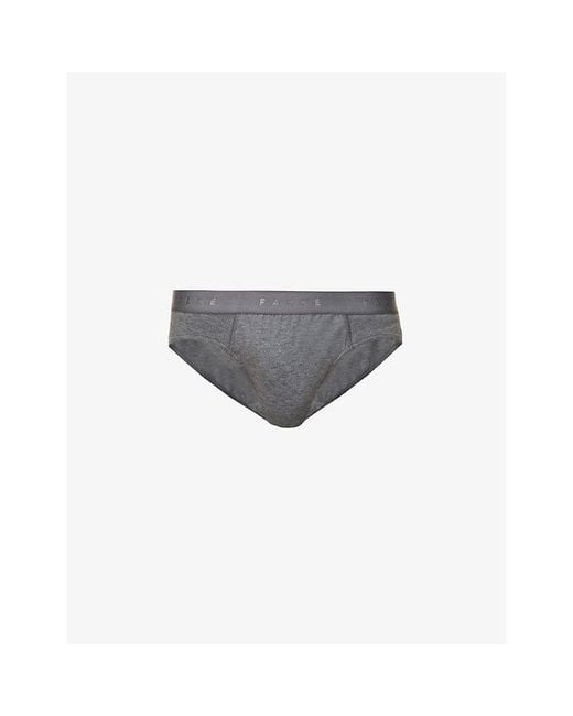 Falke Gray Tonal Waistband Pack Of Two Stretch-cotton Briefs Xx for men