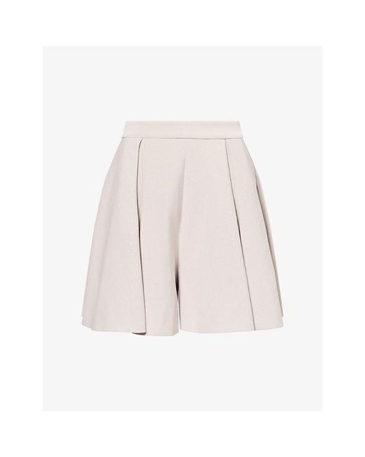 CFCL Natural Milan Pleated Wide Knitted Shorts